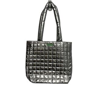 Y2K Cyber-Sleek Quilted Puffer Tote